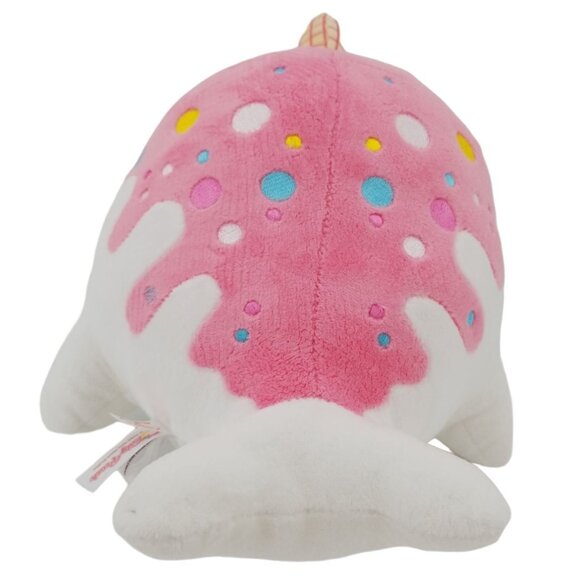 Aurora Tasty Peach Vanilla-Berry Nomwhal Plush Ice Cream Narwhal - Picture 3 of 14